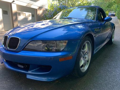 Blue 2000 BMW M Roadster