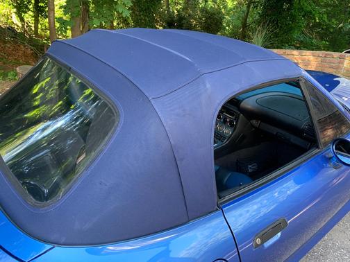 Blue 2000 BMW M Roadster