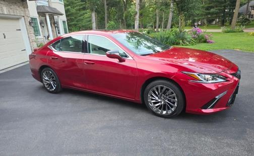 Red 2024 Lexus ES 300h Luxury