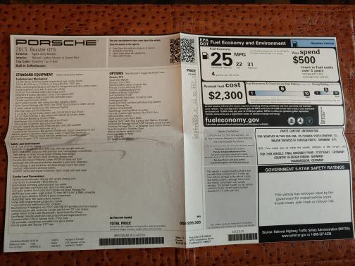 2015 Porsche Boxster Boxster GTS