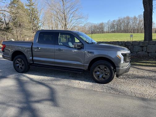 Gray 2024 Ford F-150 Lightning LARIAT