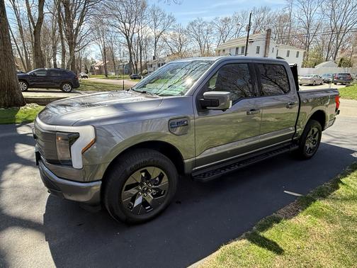 Gray 2024 Ford F-150 Lightning LARIAT