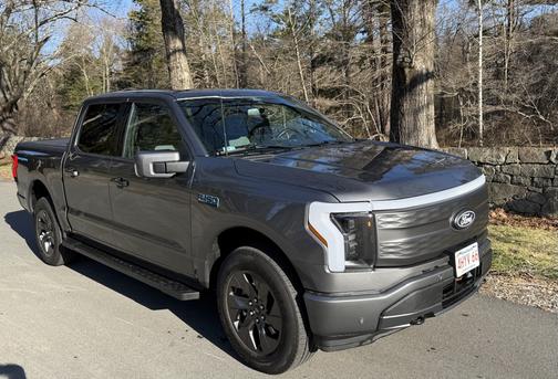 Gray 2024 Ford F-150 Lightning LARIAT