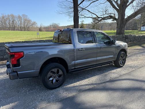 Gray 2024 Ford F-150 Lightning LARIAT