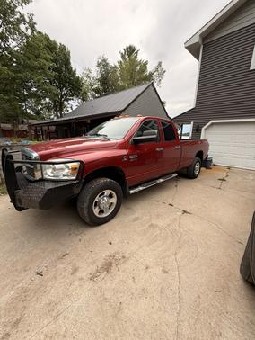 Red 2009 Dodge Ram 3500 SLT Quad Cab DRW