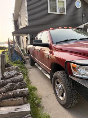 Red 2009 Dodge Ram 3500 SLT Quad Cab DRW