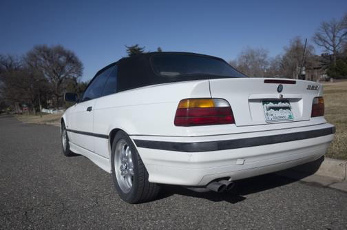White 1997 BMW 328 iC
