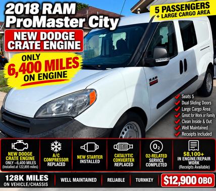 White 2018 RAM ProMaster City Base