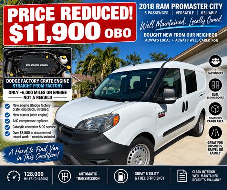 White 2018 RAM ProMaster City Base