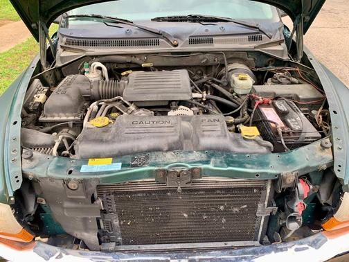 Green 2001 Dodge Dakota SLT Quad Cab
