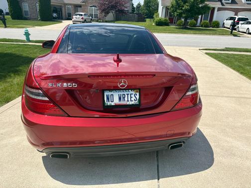 Red 2016 Mercedes-Benz SLK-Class SLK 300