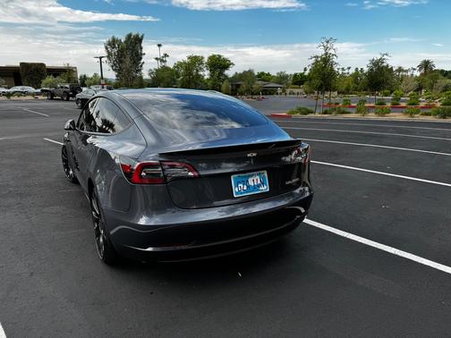 Gray 2023 Tesla Model 3 Performance