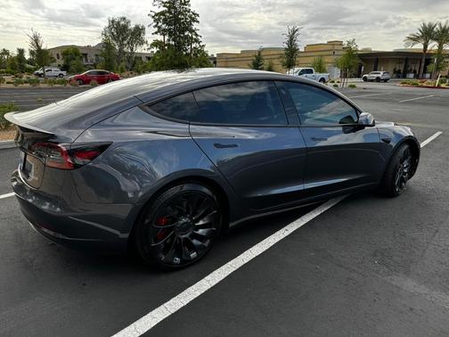 Gray 2023 Tesla Model 3 Performance