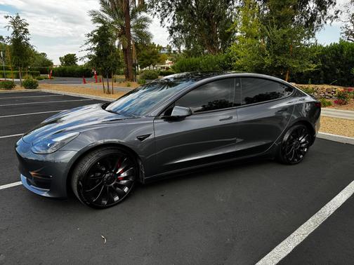 Gray 2023 Tesla Model 3 Performance