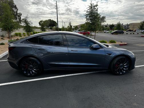 Gray 2023 Tesla Model 3 Performance