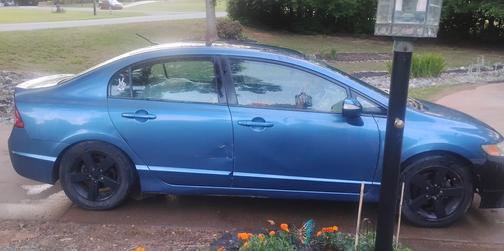 Blue 2009 Honda Civic Hybrid Base