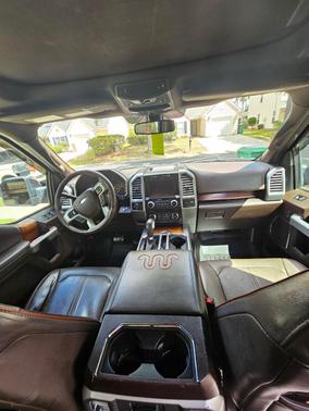 Red 2015 Ford F-150 King Ranch