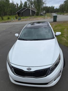 White 2015 Kia Optima EX
