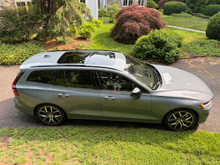 Gray 2023 Volvo V60 Recharge Plug-In Hybrid T8 Polestar Engineered
