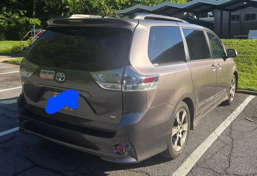 Gray 2011 Toyota Sienna SE