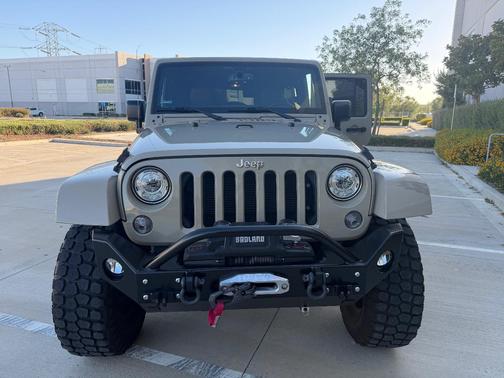 Beige 2017 Jeep Wrangler Unlimited Rubicon