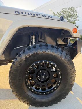 Beige 2017 Jeep Wrangler Unlimited Rubicon