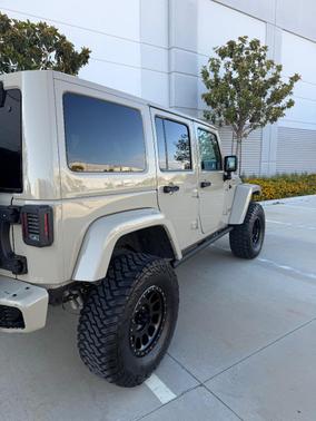 Beige 2017 Jeep Wrangler Unlimited Rubicon