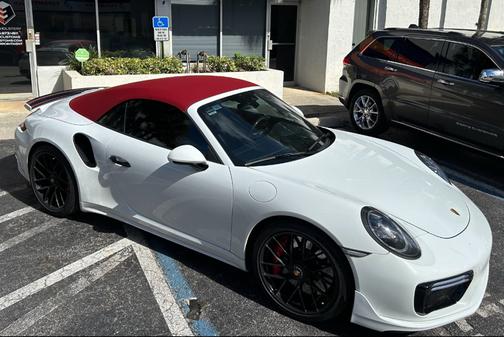 White 2019 Porsche 911 911 Turbo S Cabriolet