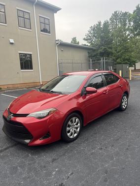 Red 2017 Toyota Corolla LE