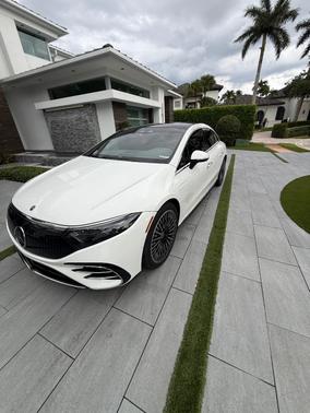 White 2022 Mercedes-Benz EQS 580 4MATIC