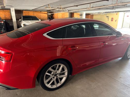 Red 2024 Audi A5 Sportback 45 S Line Premium Plus