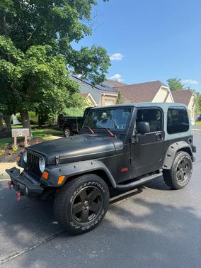 Black 2003 Jeep Wrangler X