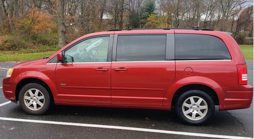 Red 2008 Chrysler Town & Country Touring