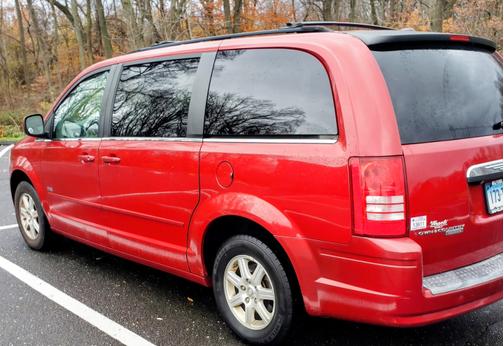 Red 2008 Chrysler Town & Country Touring