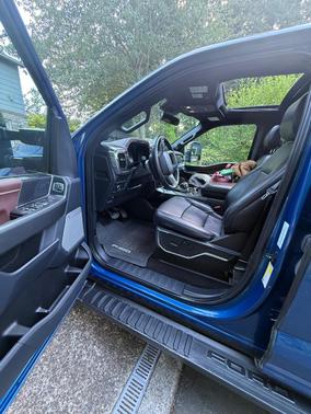 Blue 2022 Ford F-150 Lariat