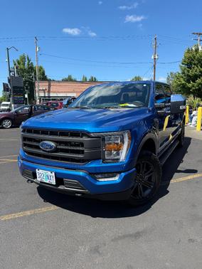 Blue 2022 Ford F-150 Lariat