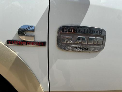 White 2013 RAM 3500 Laramie Longhorn Edition