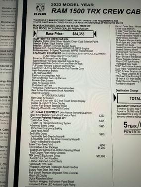 2023 RAM 1500 TRX