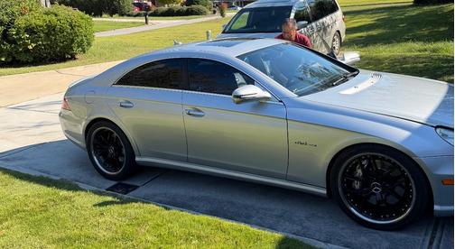 Silver 2009 Mercedes-Benz CLS-Class CLS 63 AMG