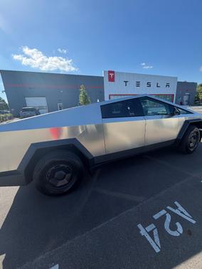 Silver 2026 Tesla Cybertruck Dual Motor