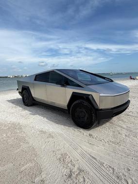 Silver 2026 Tesla Cybertruck Dual Motor