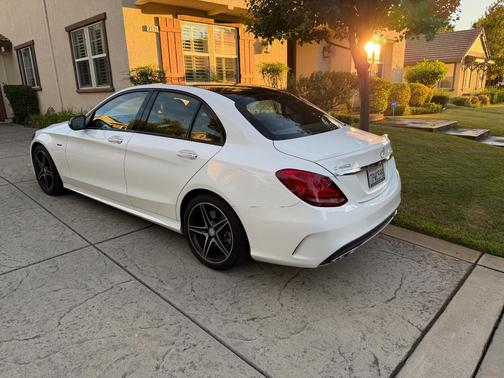 White 2016 Mercedes-Benz C-Class C 450 AMG 4MATIC