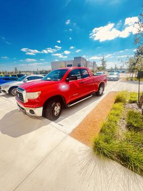 Red 2008 Toyota Tundra SR5 Double Cab