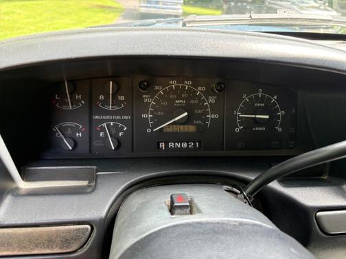 Blue 1992 Ford Bronco XLT