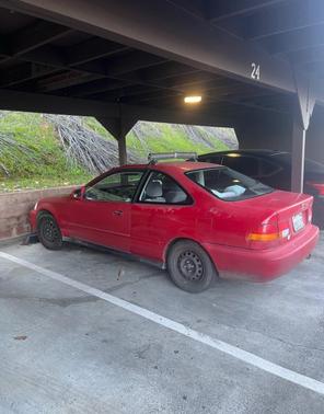 Red 1996 Honda Civic EX