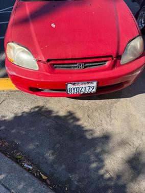 Red 1996 Honda Civic EX
