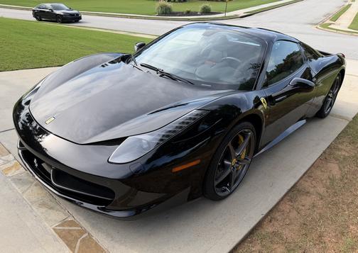 Black 2012 Ferrari 458 Spider Base