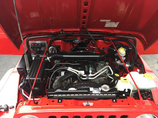 Red 2005 Jeep Wrangler Sport