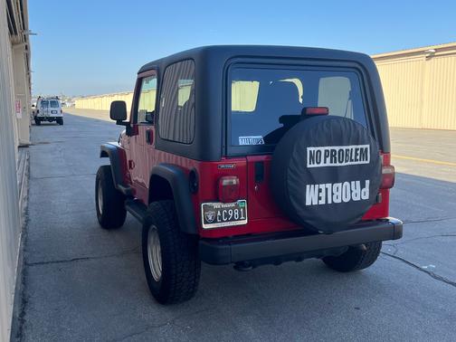 Red 2005 Jeep Wrangler Sport