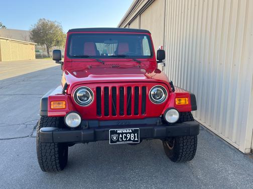 Red 2005 Jeep Wrangler Sport